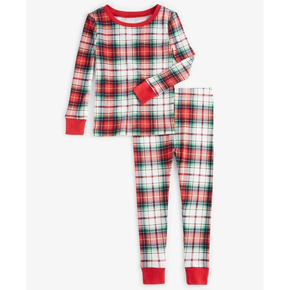 Holiday Lane Pajamas Winterton Plaid Cotton, 12 Months Kids PJ Set‎ NWT